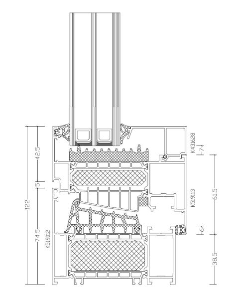 Aluprof MB-104 Passive – hliníkové okná